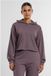 Urban Classics Oversized Light Terry Crop Hoodie Paars M