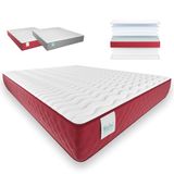 Nalui Omkeerbare visco-elastische matras met hoogte: ± 26 cm, schuim, 135 x 200 cm