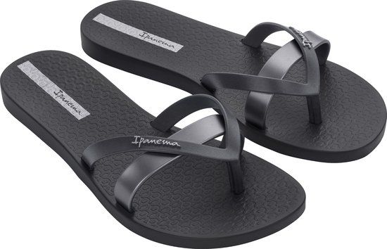 Ipanema Kirei Teenslippers Dames - Zwart/Zilver - Maat 41/42 - 2024