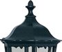 Searchlight Alex Lampe d'extérieur classique vers le haut Noir Aluminium 1 point lumineux IP44