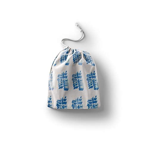 Bonamaison Printed Cotton Produce Bag with Drawstring, Reusable Shopping Bag, Eco-Friendly Bags