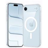 Phonillico® Transparante Siliconen Hoes voor iPhone 17 AIR met Geïntegreerde Magnetische Ring