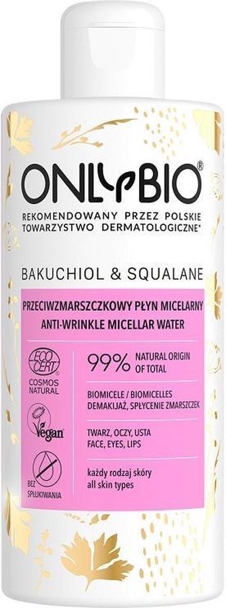 OnlyBio ONLYBIO_Bakuchiol&Squalane Anti-Wrinkle Micellar Water p³yn micelarny przeciwzmarszczkowy 300ml