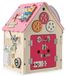 OEM Houten speelhuis met zintuiglijke spelletjes en opbergruimte, Montessori-stijl, 33x33x45 cm