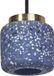 Osram Decor Terrazzo lampe suspendue décorative avec accents dorés, 100mm, avec douille GU10, bleu