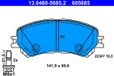 CONTINENTAL TEVES (ATE) Jeu de plaquettes de frein pour ATE 13.0460-5685.2