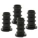 Wagner QuickClick® kunststof glijders, meubelglijders, stoelglijders, set van 4, basis zwart, om in te steken, 4x basis, SMART, kunststof, diameter 14/18 x 3/25 mm, helling 0 graden, made in DE