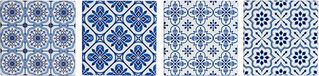 DKD Home Decor Kurk Onderzetters Wit 4 Stuks