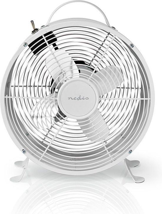 Nedis Tafelventilator - 25cm - 20W - 2 Snelheden - Wit