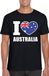 Bellatio Decorations I love Australie Zwart supporter shirt heren M