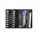 KING TONY 990131MR Torx en Hex Bit Socket Set voor Gereedschapswagen