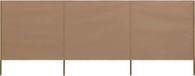 vidaXL - Windscherm - 3-panelen - 400x80 cm - stof - taupe