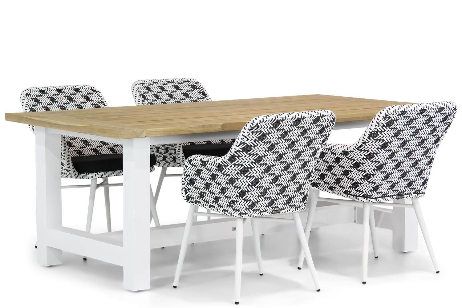 Lifestyle Garden Furniture Lifestyle Crossway/Los Angeles 200 cm dining tuinset 5-delig