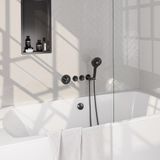 Brauer Gunmetal Carving Thermostatische Inbouw Badkraan Badvulcombinatie