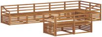 vidaXL - Bank loungeset - 7 zitplekken - Naturel - Massief Acacia Hout