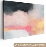 OneMillionCanvasses Canvas schilderij 180x120 cm - Abstract - Multicolor - Modern - Wanddecoratie