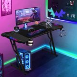 Merkloos / Sans marque Hong Kong Qiyuan Technology Limited Gaming Bureau met LED Verlichting, 120x60 cm, Zwart