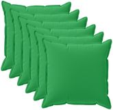 vidaXL - Kussensloop - 6 stuks - HOUTEN - Groen - 45 x 45 cm - Polyester