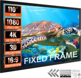 VEVOR Projectiescherm Beamer Scherm 110 16:9 Projector Screen Projection Hd Home Theatre Outdoor Portable On