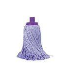 Mery Microvezelbezem, super absorberende bezem, extra grote kop, laat geen sporen na, kruisproductie, verhoogde duurzaamheid, universele draad, kleur: lila, 22 cm