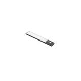 Emuca - Kaus Black USB oplaadbare LED wandlamp met bewegingssensor, 240mm, Zwart, Plastic en Aluminium