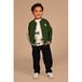 Stains&Stories Rechtvallend Sweatvest - Groen/Wit