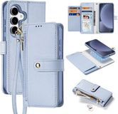 Dux Ducis Lawa Series Book Case voor Samsung Galaxy S25 Plus - Licht Blauw