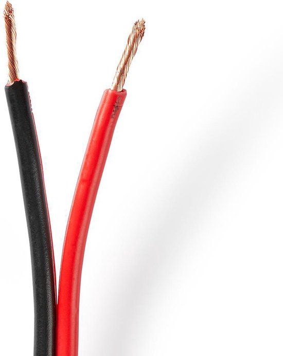 Nedis Speaker Cable | 2x 2.5 mm² | 25m | Black/Red