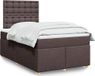 Maison Exclusive - Sommier À Lattes De Lit Et Matelas Marron Foncé 120x190cm Tissu