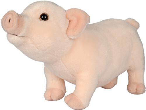 Uni-Toys - varken roze - 28 cm (lengte) - huisvarken, boerderij - pluche dier, knuffeldier