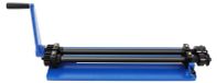 Plieuse de tôle - Plieuse de tôle - 45,7 cm - 6 profils de rainurage - Acier - Bleu - 67 × 20 × 9 cm