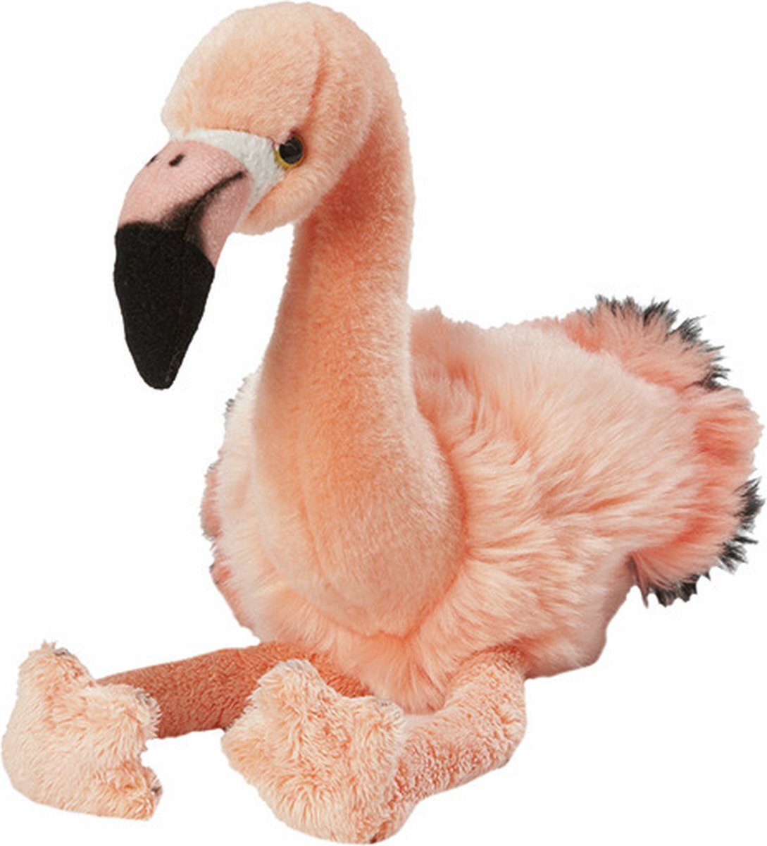 Nature Planet Pluche roze flamingo knuffel van 30 cm - Dieren speelgoed knuffels cadeau - Flamingos vogels Knuffeldieren