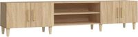 vidaXL Tv-meubel Sonoma eiken 180x31,5x40 cm bewerkt hout
