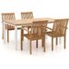 Sunyard Furniture Sunyard Jakarta/Linosa 180cm dining tuinset 5-delig stapelbaar