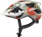 ABUS Fietshelm Aduro 3.0 LED oranje palm M - 52-58 cm - wit