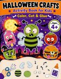 Halloween Crafts Activity Book for Enfants: Spooky Cut and Paste Workbook, Scissor Skills Cut and Glue Activities for October, Coloring, Cutting and Gluing Activity