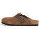 BIRKENSTOCK Klompen Boston Mixed Leather Narrow Dark Tea