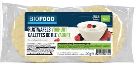 Damhert Biofood Rijstwafels Yoghurt - 6 stuks