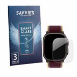 Savvies 3 Stuks Screenprotector - Apple Watch Ultra 4 (49 mm) - Transparant