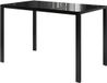 Vicco Grand Table à manger – 120 x 70 cm Noir