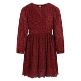 NONO Dark Red Floral Midi Dress