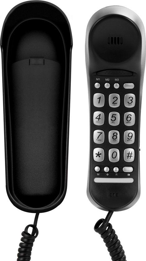 Profoon TX-105 - Bedrade telefoon - Zwart - Geschikt voor gehoorapparaat - 2024