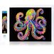 DIAMOND DOTZ 2594372 Originele 5D Diamond Painting set, neon octopus, met neonkleuren en fluweel, doe-het-zelf diamantschilderij, afbeeldingen voor volwassenen en kinderen vanaf 12 jaar, intermediate
