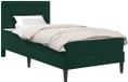 vidaXL Bedframe met matras Donkergroen 80 x 200 cm Fluweel
