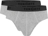 Ten Cate Basics slip grey melange 2-pack voor Heren | Maat M