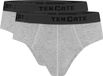 Ten Cate Basics slip grey melange 2-pack voor Heren | Maat M