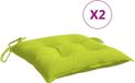 vidaXL Palletkussens 2 st 50x50x7 cm Oxford stof felgroen