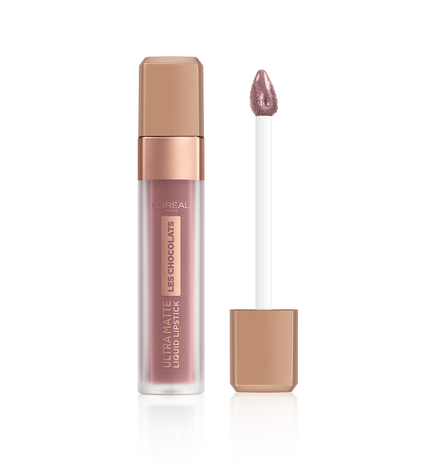 L'Oréal Make-Up Designer Les Chocolats Lipstick - 842 Candy Man - Paars - Ultra Matte Lippenstift met Chocoladegeur - 7,6 ml