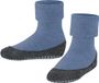 FALKE Cosyshoe Teens Noppen op de zool wol huissokken kinderen blauw - maat 35-36