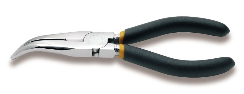 Beta Telefoontang, lange halfronde gebogen bekken, verchroomd, dubbele PVC handgreep 1168 200